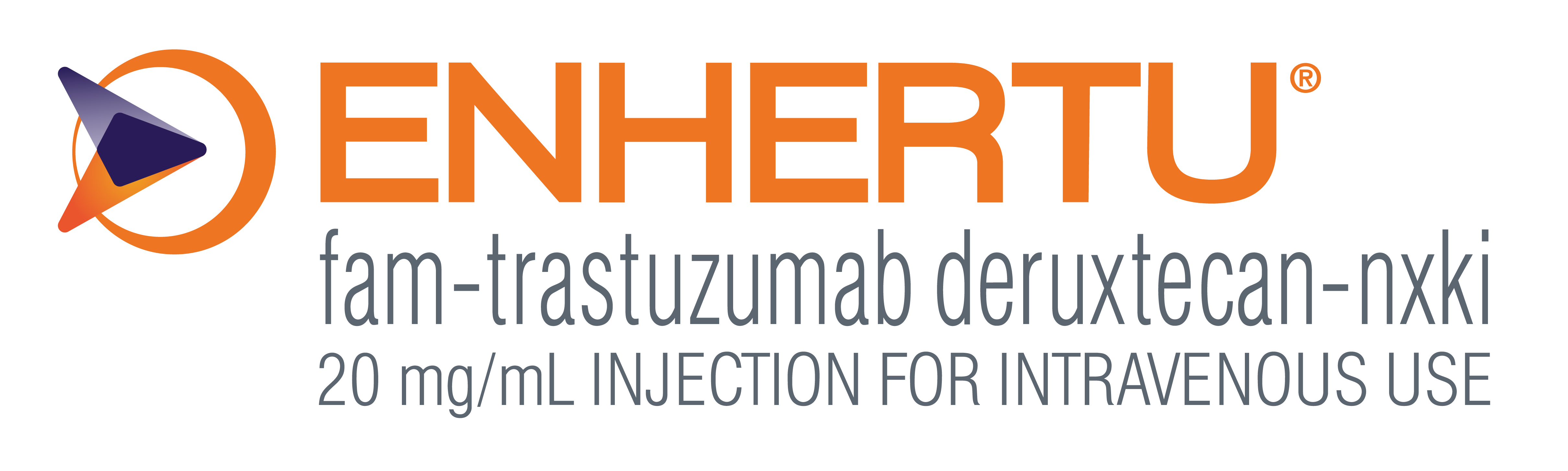 Logo de Enhertu(R)(fam-trastuzumab deruxlecan-nxki) 20 mg/mL Inyección para uso intravenoso